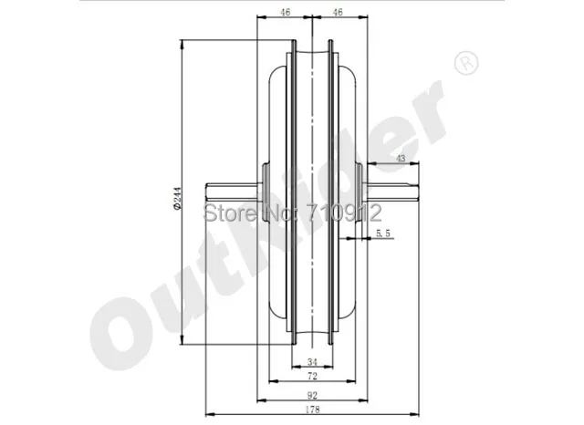 OR01I1 Front V-brake 48V 500W 22