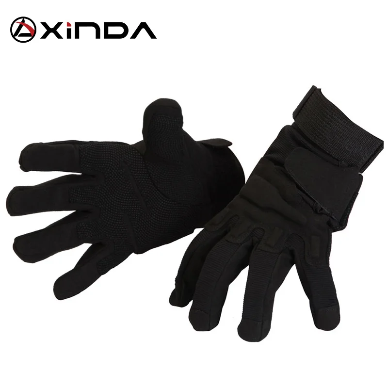 XINDA Camping Outdoor Sports Glove Rock Climbing Downhill Hiking Riding Anti Slip Full Fingers Tatics Gloves Survival Kit