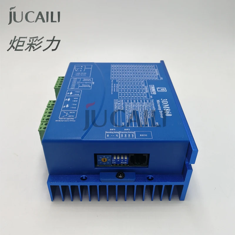 Jucaili printer 3 Phase 3DM860 Stepper Motor Driver Input Voltage 24~80VAC 30~100VDC 7.5A Match 86 Serial for inkjet printer