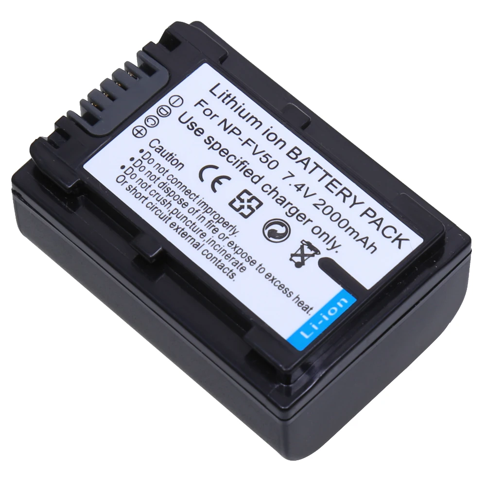 Wholesale NP-FV50 NP FV 50 NPFV50 Rechargeable Battery for Sony NP-FV30 NP-FV40 HDR-CX150E HDR-CX170 HDR-CX300 FV70 FV100 FH50