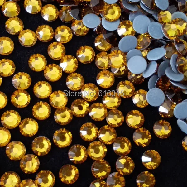 5mm ss20 Topaz hot-fix strass high quality 1440 pcs each lot  ;rhinestone motif of hot fix rhinestones wholesale price