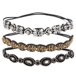 Luxury Handmade Rhinestone Beads Elastic Headbands For Women Good Quality Wedding Hair Accessories Bridal Hair Bands Headwear
