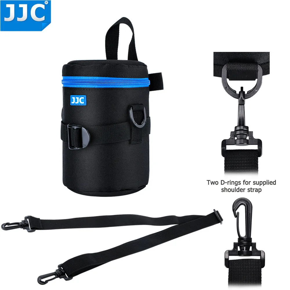 JJC Camera Lens Case Waterproof Storage Bag Pouch for Canon Sony Nikon Olympus Panasonic Fujifilm JBL Xtreme Soft DSLR Polyester