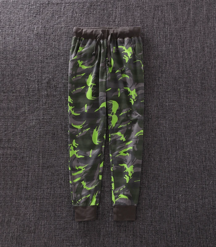 Female Hip-Hop Sportswear Leisure Camouflage Harem Trousers Loose Terry Cotton Jogger Camouflage Sweatpants For Women