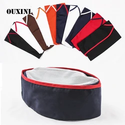 Chapeau de chef japonais pour restaurant, casquette blanche pour sushi, cuisson des aliments menstruels, chapeau de travail pour hommes et femmes, chapeau de cuisinier respirant, 5 pièces