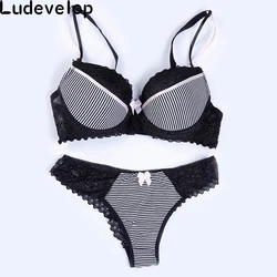 Intimate VS New push up women bra set BC cup lace lingerie set embroidery sexy young female underwear set soutien gorge