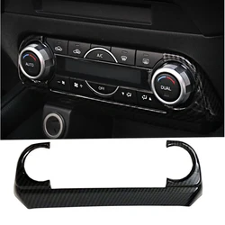 For Mazda CX-5 CX5 KF 2017 2018 Interior Air Condition Switch Cover Front Control Panel Carbon fiber look Car-Styling Accessorie