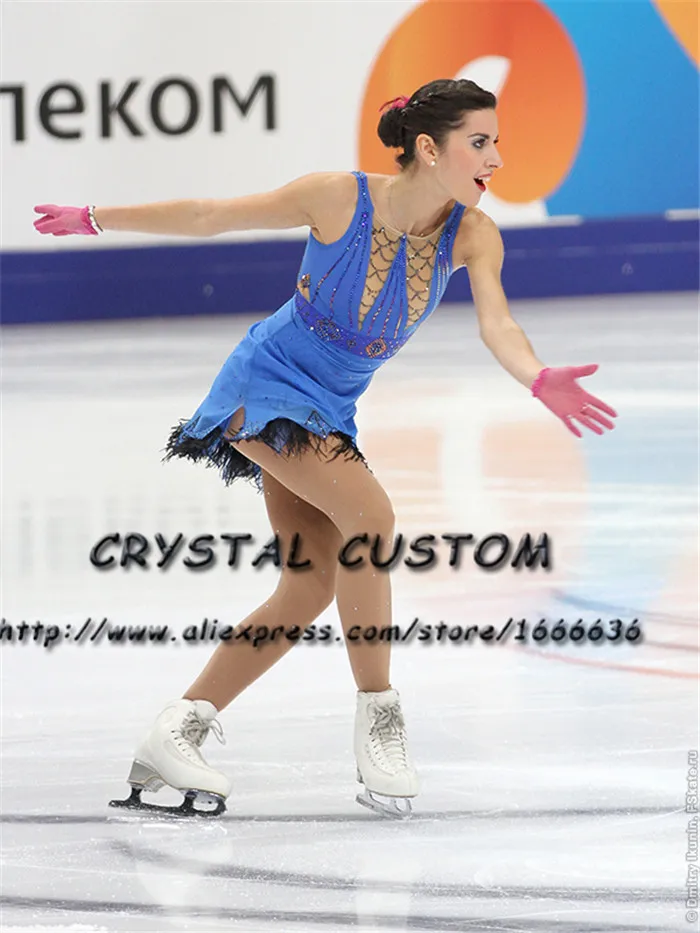 

Crystal Custom Adult Figure Skating Dresses Graceful New Brand Ice Skating Dresses For Competition DR4361