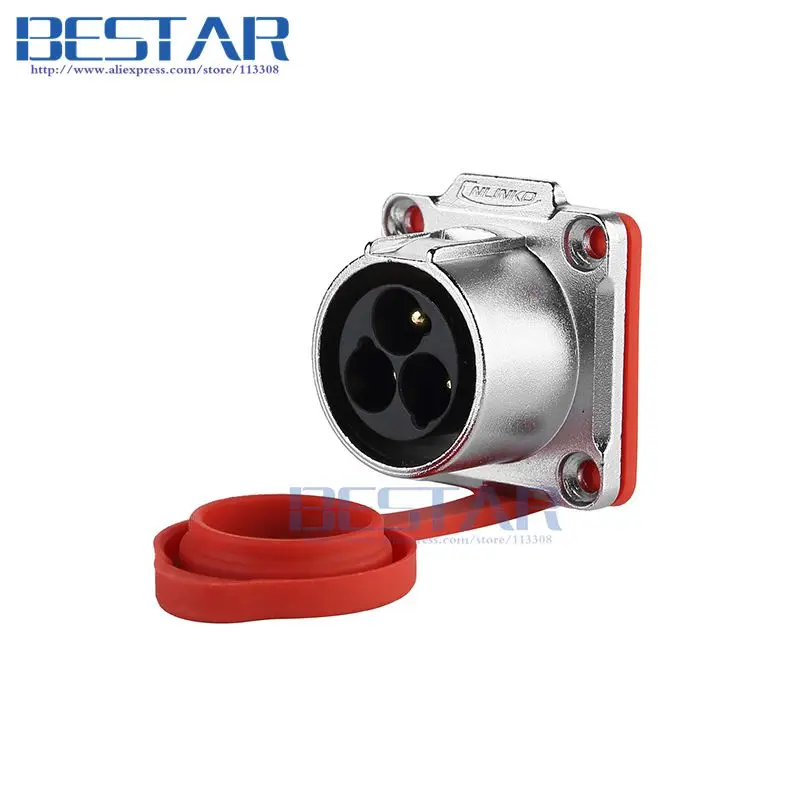 กลางแจ้งIP65/IP67 3Pin 24มิลลิเมตรสายไฟเชื่อมต่อยึดกันน้ำไฟฟ้าเชื่อมต่อยึด3 Pinsชายp lug &หญิงซ็อกเก็ตสำหรับLED