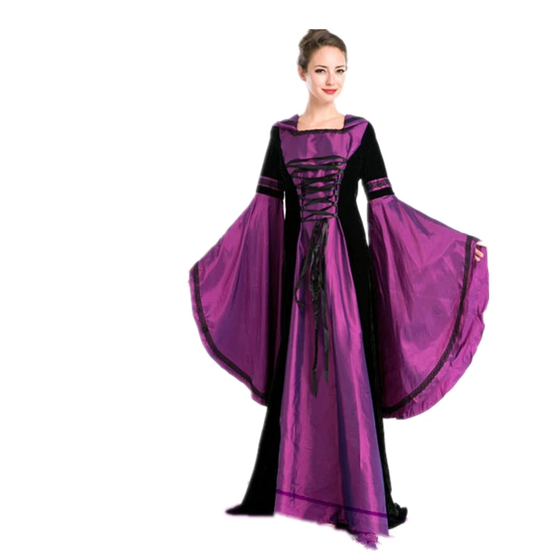 

Purple Classical long sleeve burlesque costume Halloween Costume