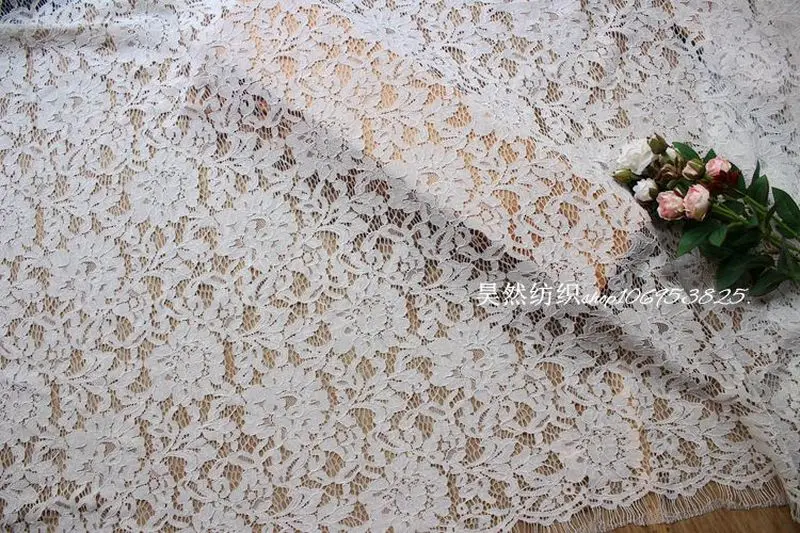 GLace 1.5M/Lote High Quality Cotton Lace Fabric Apparel DIY Accessories Dress Material African Fabric  TX672