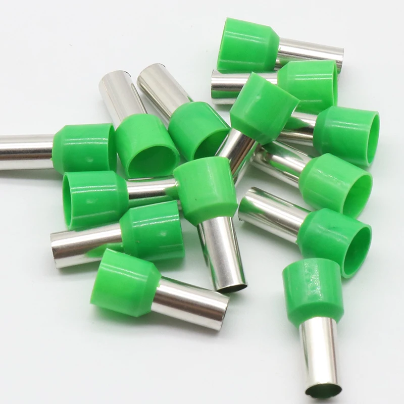 E16-12 Tube insulating Insulated terminals 16MM2 Cable Wire Connector Insulating Crimp Terminal 100PCS/Pack Connector E-