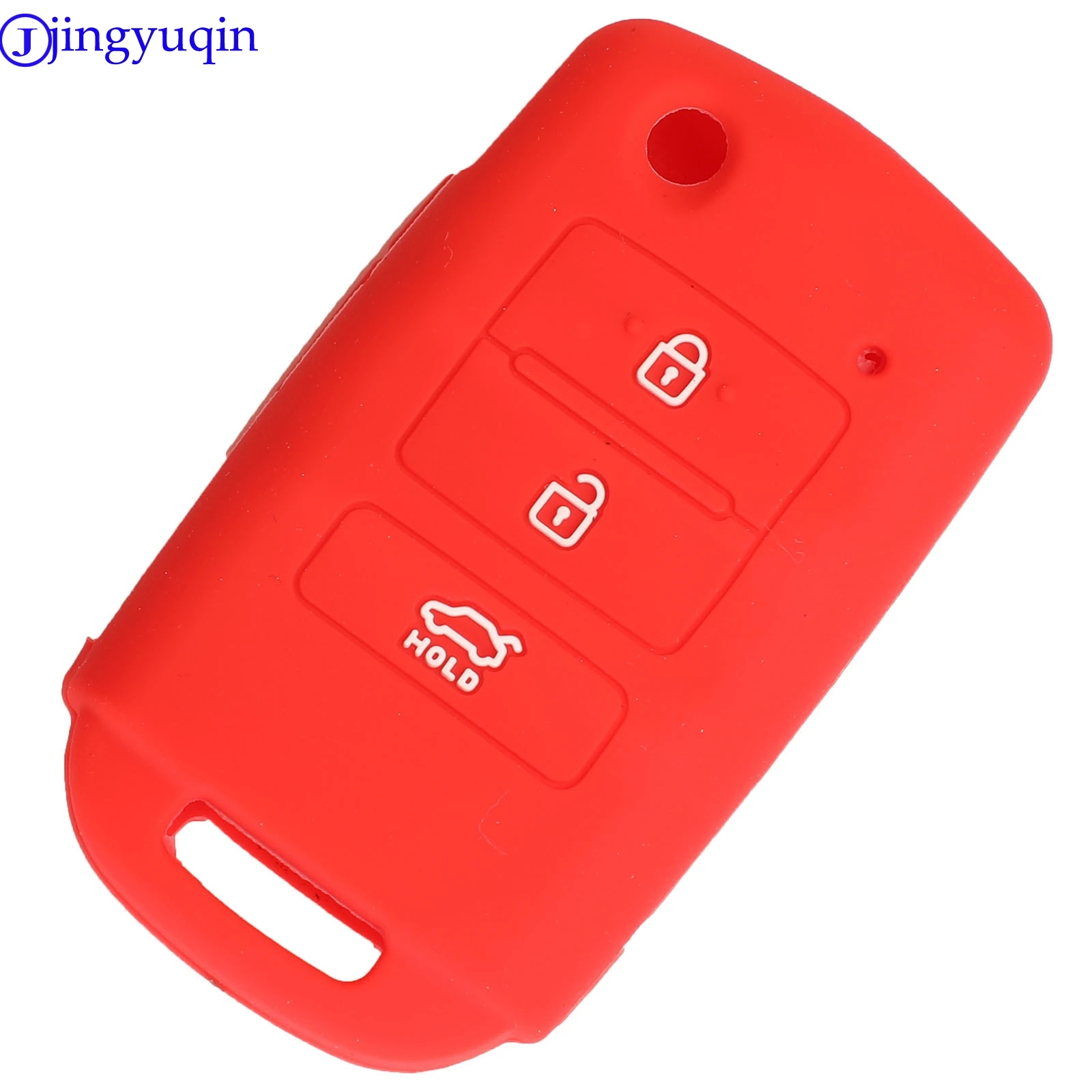 jingyuqin 3B Remote Car Key Silicone Cover Case For Kia Sorento K900 New K7 Cadenza 2017 2018 2019 Holder Styling Folding Flid