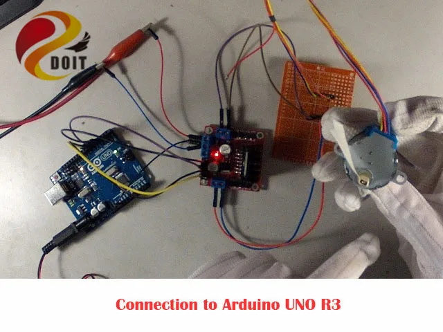DOIT-Módulo de placa de controlador de Motor paso a paso L298N, microcontrolador PCduino, Robot inteligente, chasis de tanque de coche