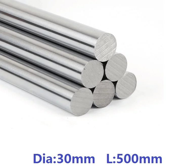 

4pcs/lot 30mm linear shaft 500mm long 30x500mm hardened chromed plated linear shaft steel rod bar cnc router