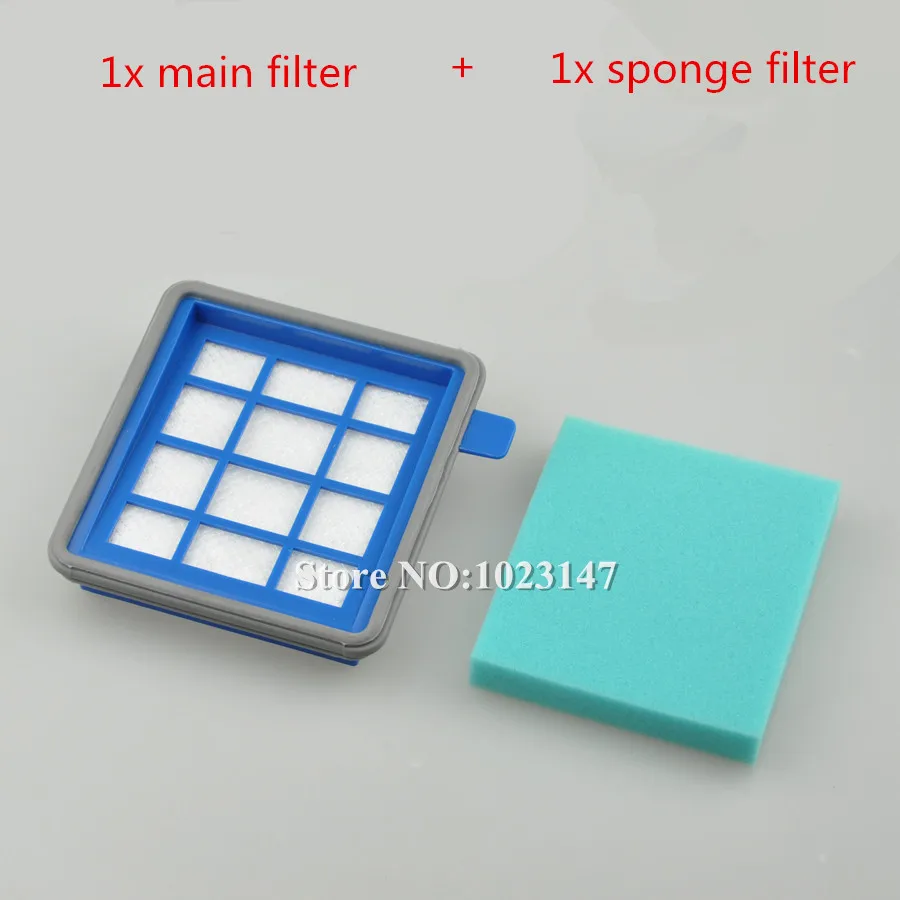 1 filtro HEPA principal y 1 filtro de esponja de repuesto para piezas de aspiradora FC8085 FC8086 FC8286