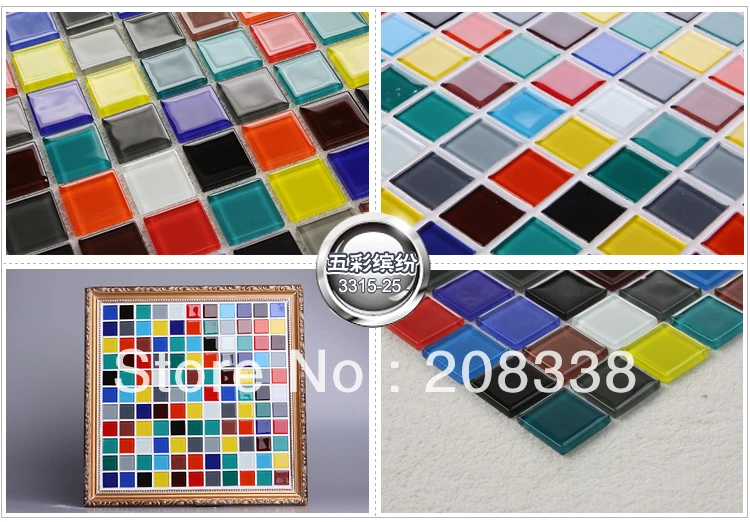 colorful  Crystal glass mosaic