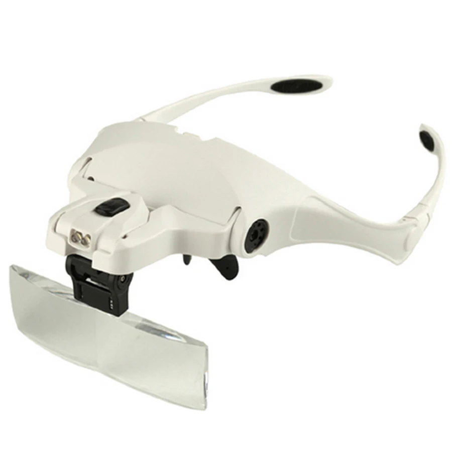 1.0X 1.5X 2.0X 2.5X 3.5X 5 Lens Adjustable Loupe Headband Magnifying Glass Magnifier for lip/eyebrow permanent makeup tattoo