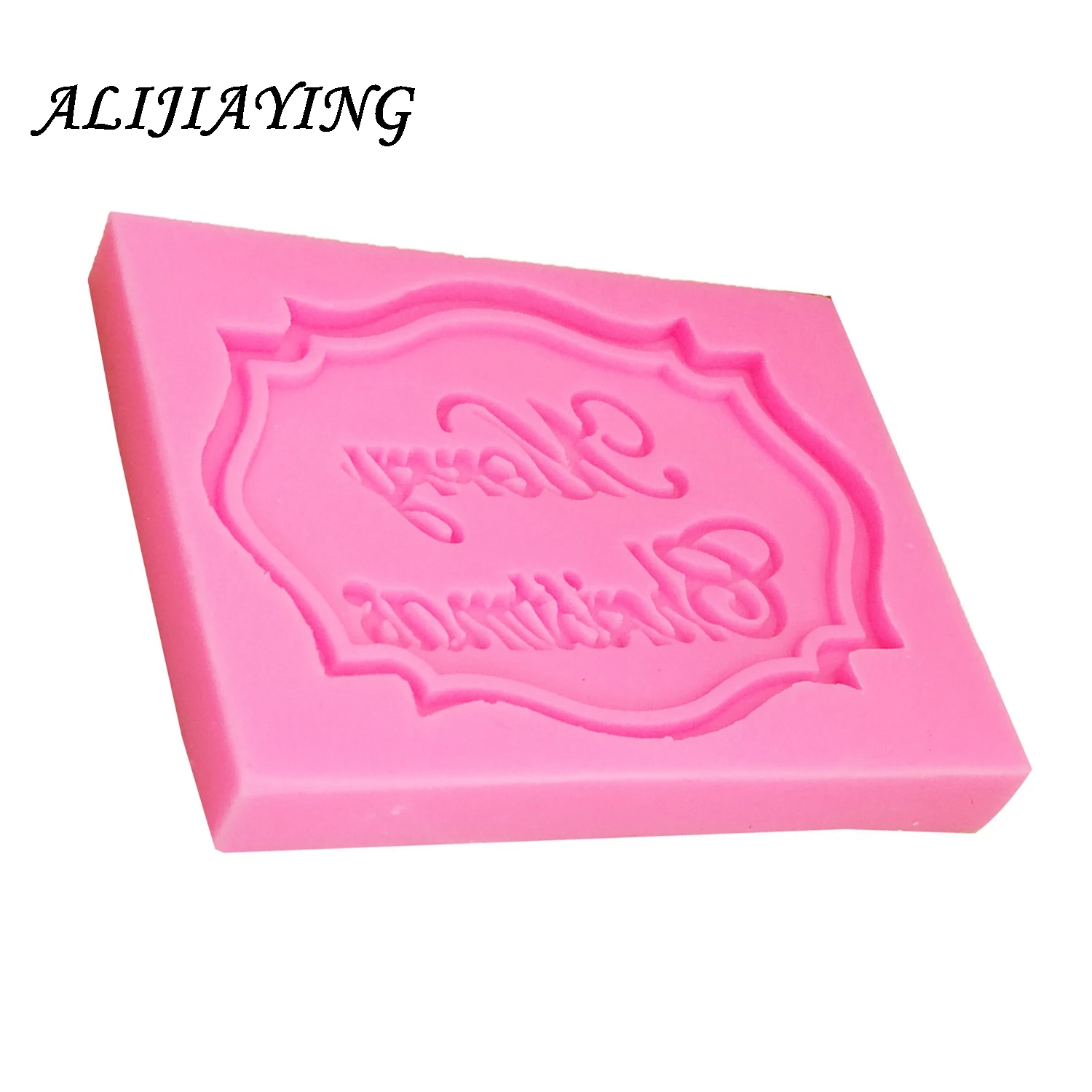 1Pcs Merry Christmas Letter form DIY Silicone Mold Chocolate Fondant Cake Decoration Tools Cake Baking Tools for kitchen D0281