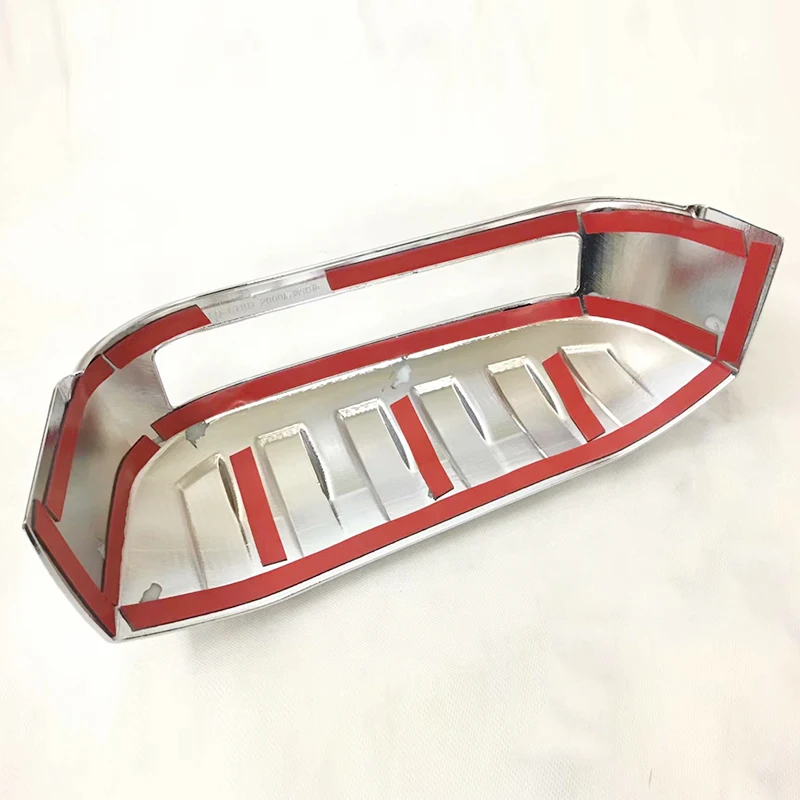 For Toyota Prado FJ150 FJ 150 2010-2017 ABS Chrome LICENSE FRAME cover trim Car Styling Accessories 1pcs
