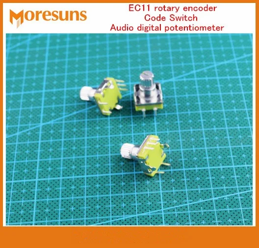 

10PCS EC11 Rotary Encoder Code Switch Audio Digital Potentiometer With Switch handle 11MM Car DVD Potentiometer