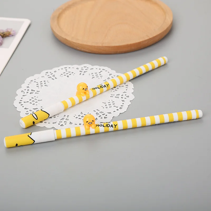 40 Pcs Cute Egg  Neutral Pen Creative Stationery Student Cartoon School Pens Office Supplies Wholesale