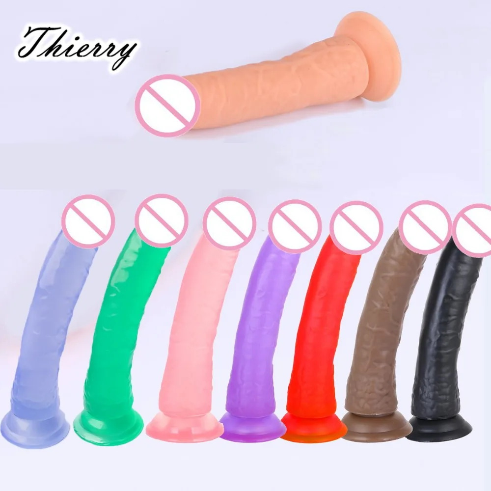 Thierry Strap on Dildo for Women 21x3.5cm Silicone Penis Strapons Dildo Anal Plug Panty Lesbian Strapons G-Spot Sex Products