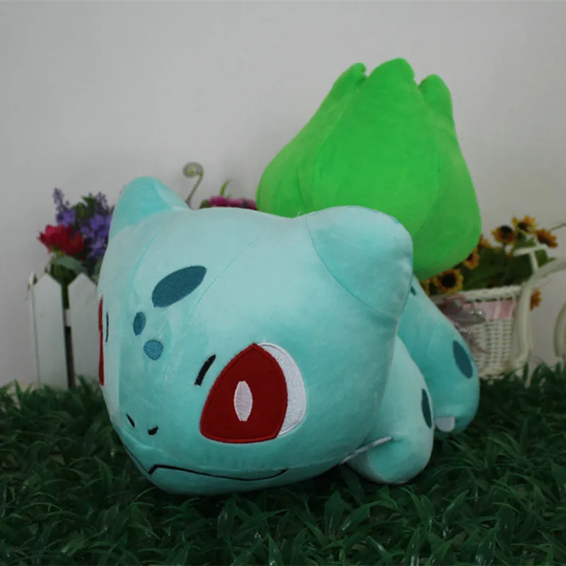 

Official high quality 12" 30CM Cute Bulbasaur Stuffed Toys Anime Cosplay plush Dolls for collection 2016 NEW