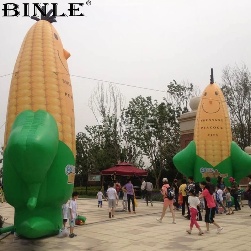 

Customized blow up cute giant inflatable corn model farm food replica balloons for advertising