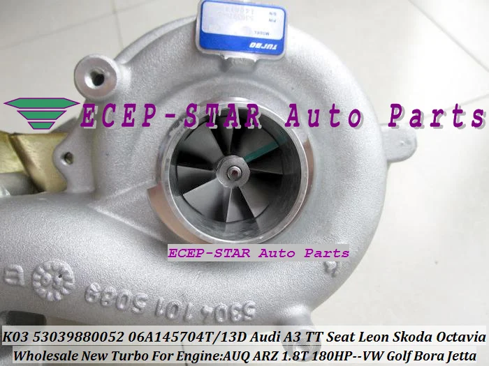 K03 53039700052 53039880094 53039700094 06A145704T 06A145713D Turbo For AUDI A3 TT Leon Octavia For VW Golf Bora AUQ ARZ 1.8T