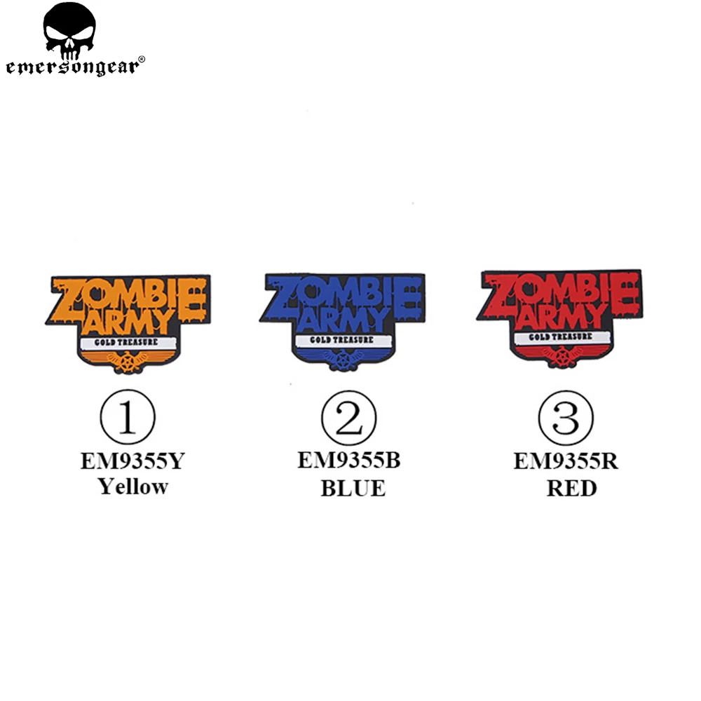 EMERSONGEAR Zombie Team Patch PVC P.A.Y.S Patch GAME accessori per la caccia tattica Patch Zombie