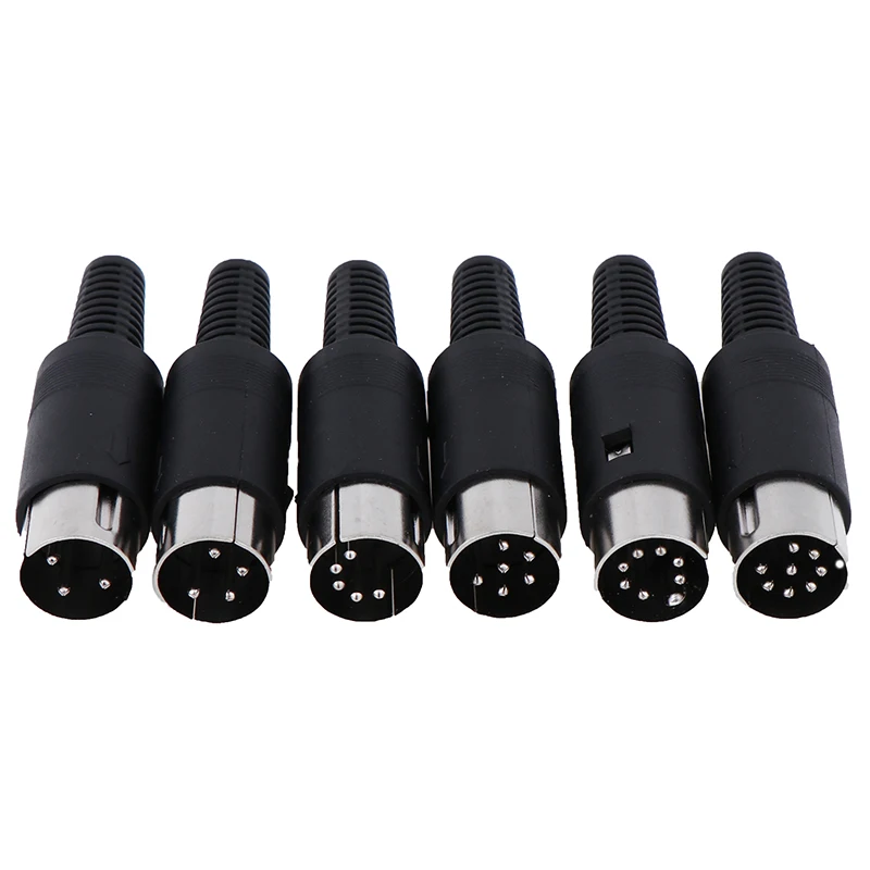 1Pc Hohe Qualität Männlich/Weiblich DIN Steckdose Stecker Chassis Kabel Montieren 3/4/5/6/7/8 PIN Neue Kabel Stecker