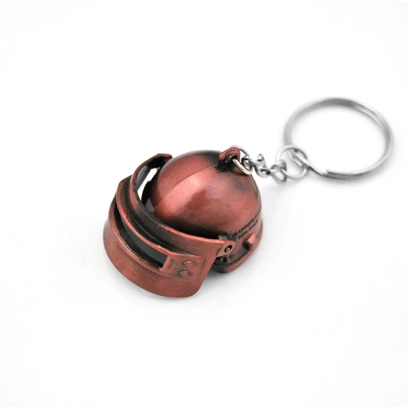 Creative Custom PUBG  Keychain Men Jedi Helmet Anime Key Chain  Metal Car Game Key Ring  Banner Holder Jewelry Gift Souvenirs