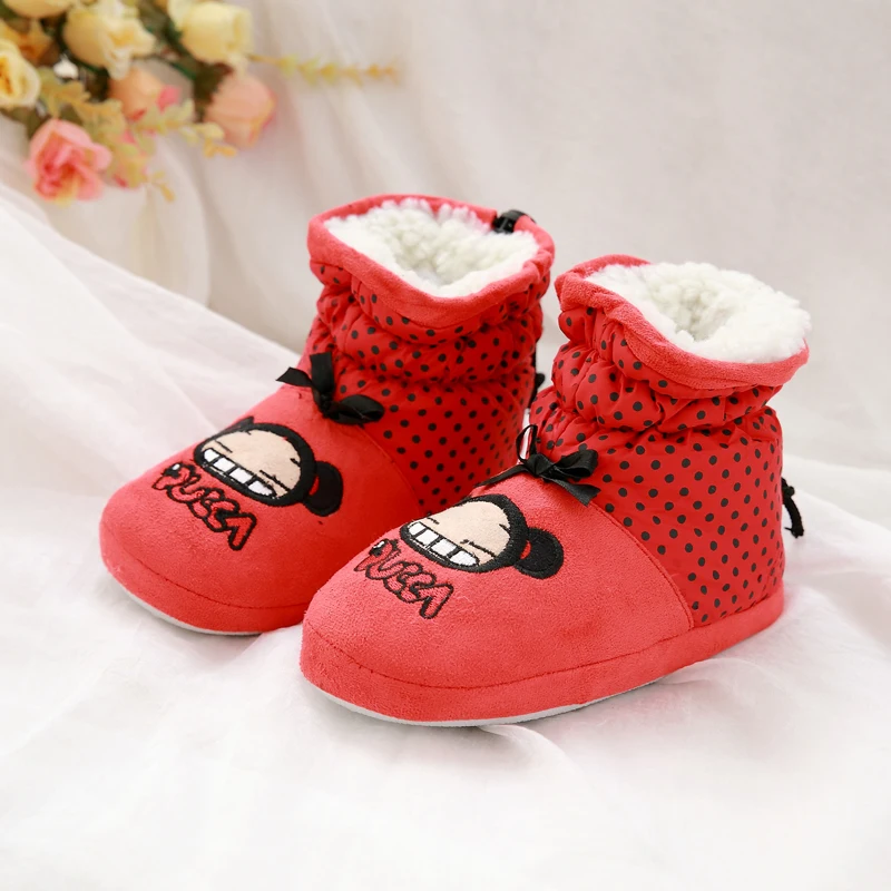 winter kids home shoes girls warm home shoes cotton padded shoes cartoon cotton home slippers House Indoor Cotton Padded shoes