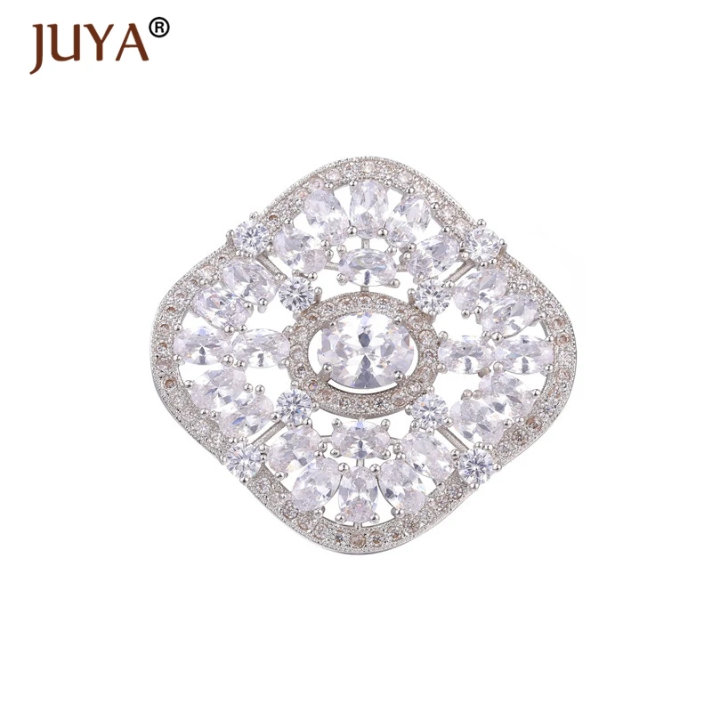 

Top Quality Luxury AAA Cubic Zirconia Crystal Big Charm diy Jewelry Spacer Pendant Connectors For Pearls Jewellery Making