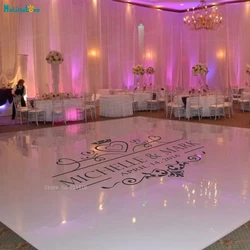 Custom Name Wedding Floor Stickers Personalized Bride Groom Name Wedding Date Wall Stickers Wedding Party Decoraction ZA100A