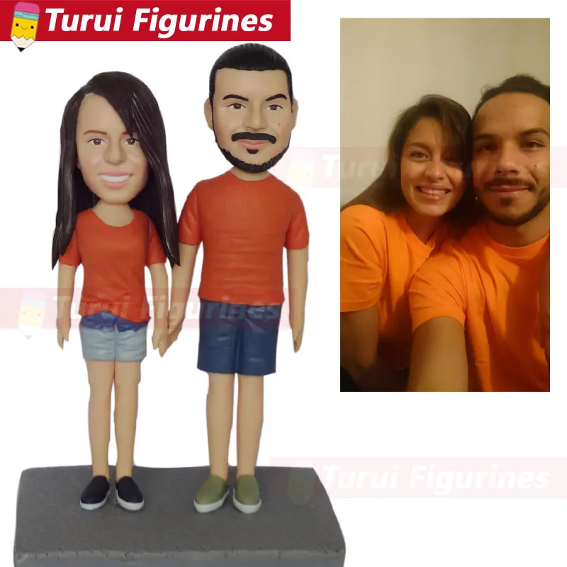 3D Sculpture From a Photo custom bobblehead dolls Custom Portraits from Photos husband and wife figurines design from photos