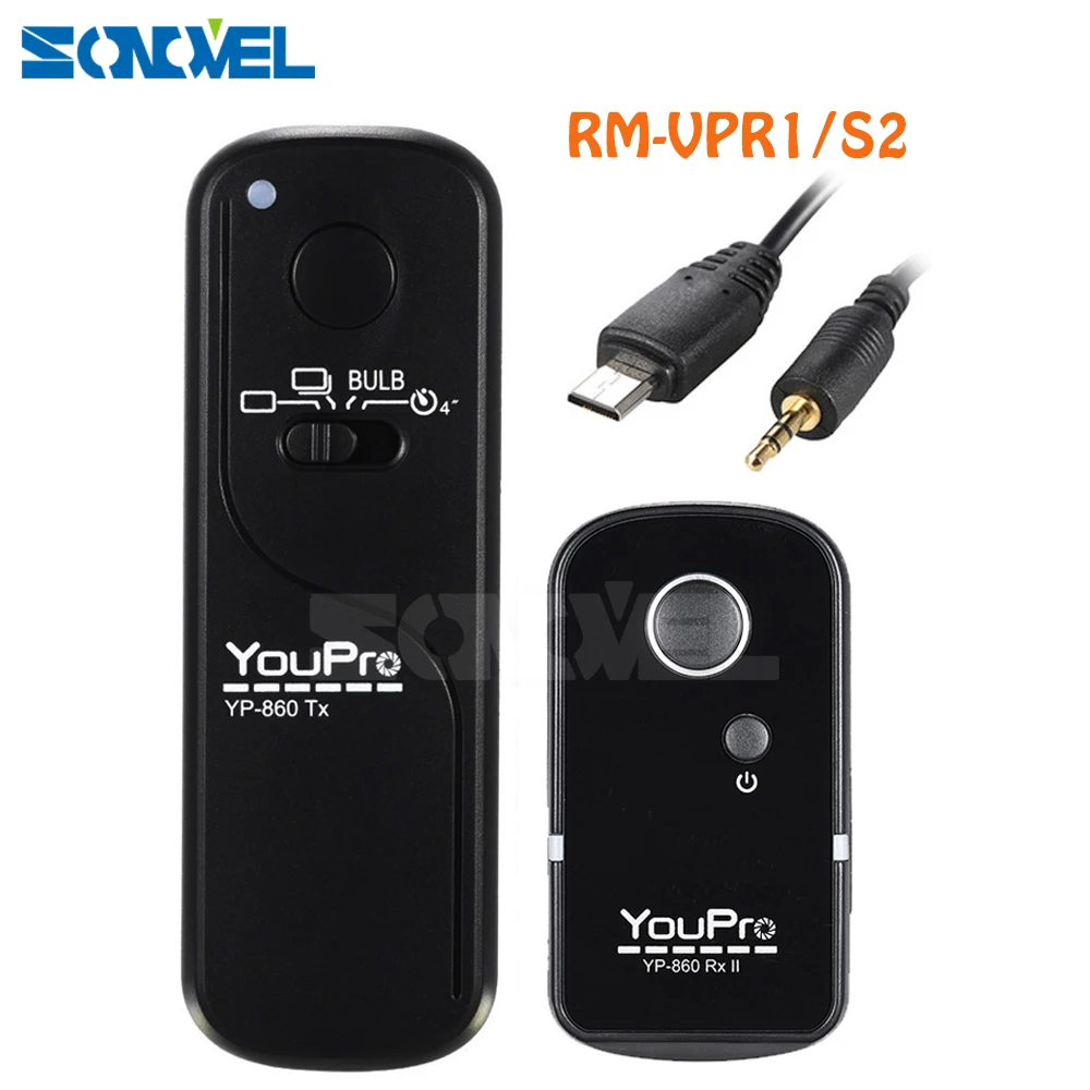 

Wireless Shutter Release Remote Control RM-VPR1/S2 For Sony A9 A99 II A7 A7R A7S A7SII A7RII A7M2 A6500 A6300 A6000 A5100 A5000