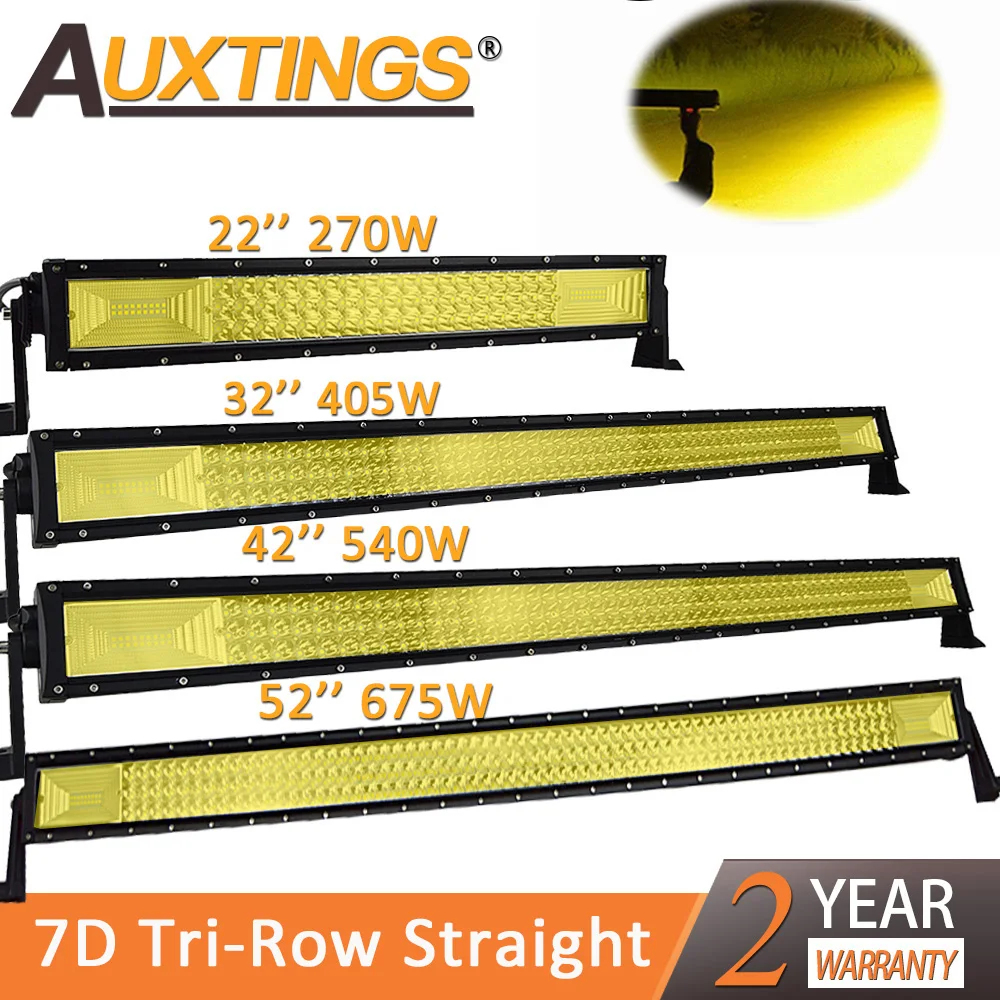 Auxtings 7D Amber Led Light Bar 22