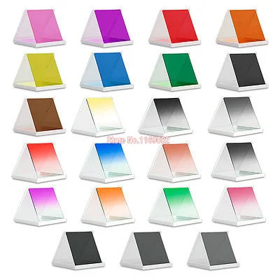 Complete 23 Pcs Square Full & Graduated Square Color + ND Filter Kit for Cokin P Series Camera +Tracking number