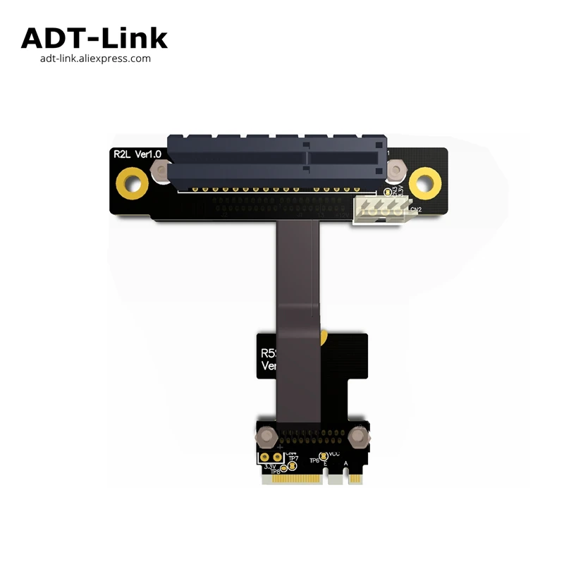 Elbow M.2 WiFi Key a to PCIe 4x Riser Extender Adapter Card Gen 3.0 Cable Key A.E M2 PCI-E X4 Compatibility with PCI-E 1x 2x 4x