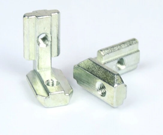 Wkooa T Slot Interior Joint Angle Bracket for Aluminum Profile Extrusion 30x30 Slot 8mm With Screw Free Connect Parts