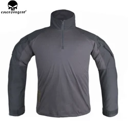 EMERSONGEAR Tactical G3 Combat Men Shirt  Mens T-shirt Outdoor Tactics Training Soldiers Long Sleeve Wolf Grey