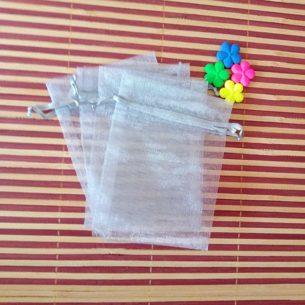 

2000pcs gray organza gift bags 13x18cm party bags for women event wed Drawstring bag Jewelry Display Bag Pouch diy accessories