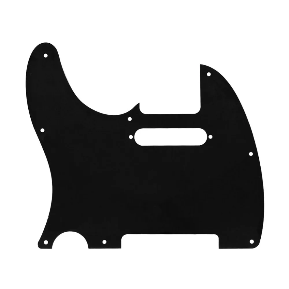 1Ply 8 Holes black color TEL Guitar Pickguard for Telecaster Style Guitar replacement w/ 20 Screws