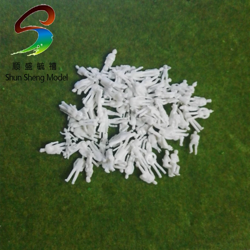 

300pcs Scale 1/50 White Color Model Plastic Figure Model Humans For Architecture Model Design