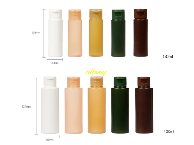 20 cái/lốc 50 ml 100 ml Mềm Báo Chí Đóng Gói Chai Nhựa Rỗng Lotion Dầu Gội Tắm Container Mỹ Phẩm Kem ống cho du lịch