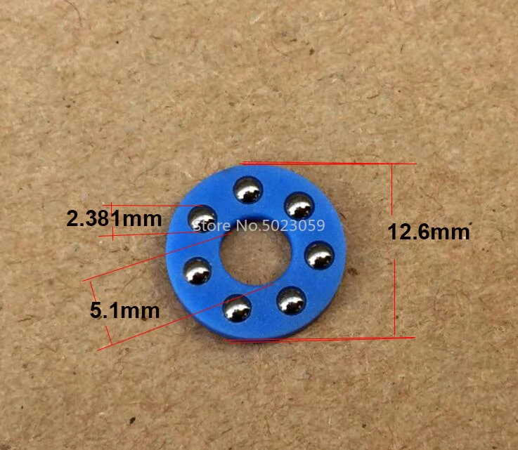 2 Pieces Zt Knife Bearing Washer DIY Tools Detent Ball Plate Fastening Rivet Bearing Ball