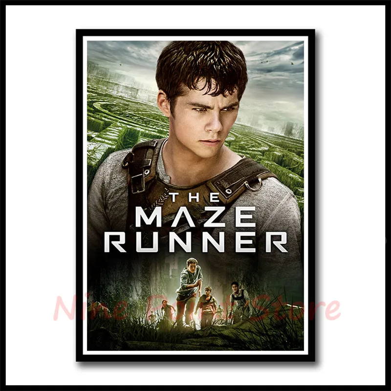 The Maze Runner White Coated Paper Posters Wall Art Murals Pictures For Bedroom Decoration Frameless