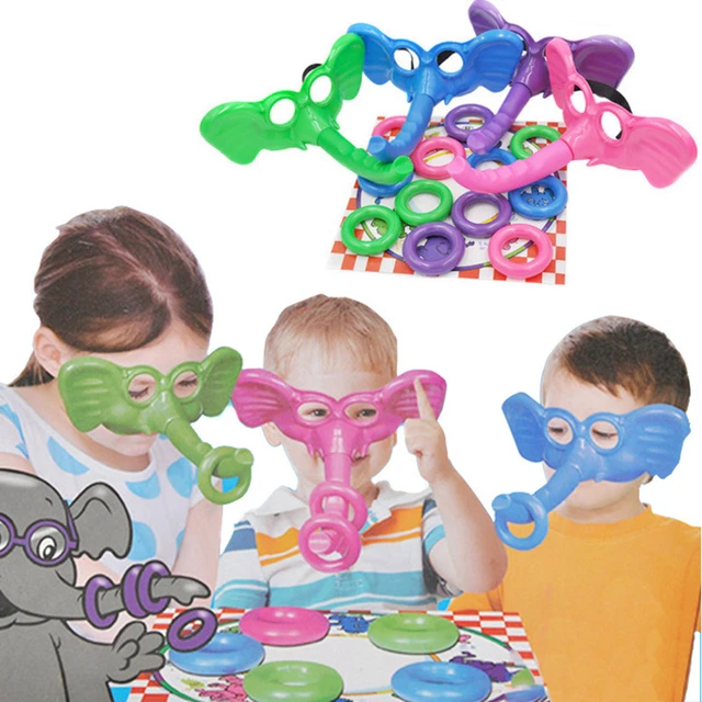 Plastic Elephant Mask Ring Around the Nose Funny Game Scoop Up The Rings With Your Trunk To Win Party Family Game TH0069 AliExpress